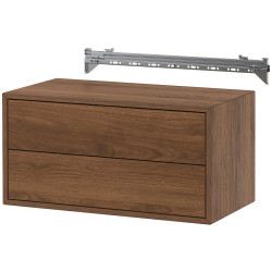 Comoda suspendata Ikea Eket 2 sertare 70x35x35 (Maro/Aspect Nuc) Thumb