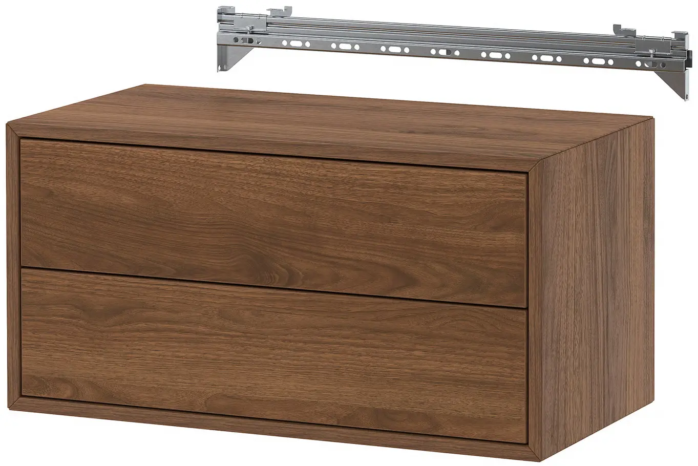 Comoda suspendata Ikea Eket 2 sertare 70x35x35 (Maro/Aspect Nuc) - 3