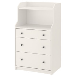 Comoda cu polita Ikea Hauga 70x46x116 (Alb) Thumb