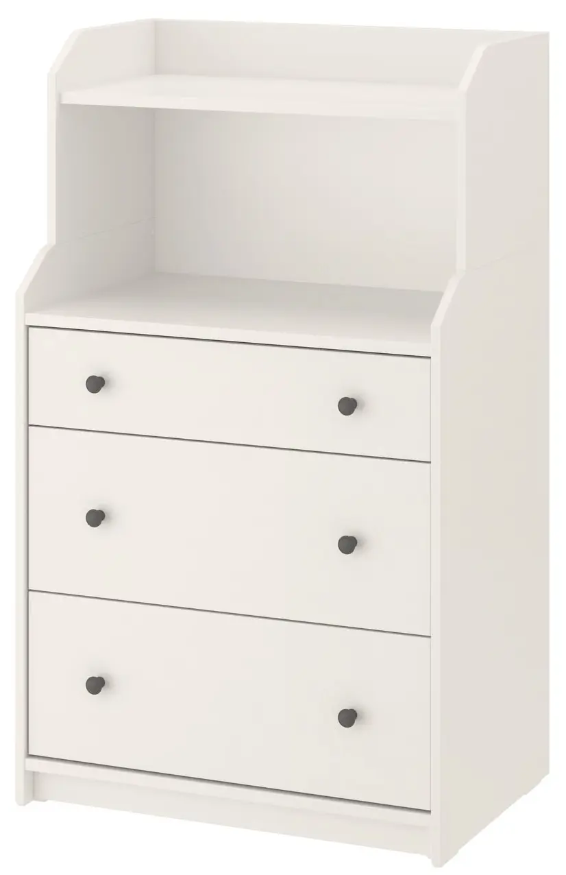Comoda cu polita Ikea Hauga 70x46x116 (Alb) - 2