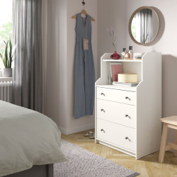 Comoda cu polita Ikea Hauga 70x46x116 (Alb) Thumb