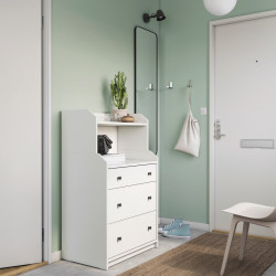 Comoda cu polita Ikea Hauga 70x46x116 (Alb) Thumb