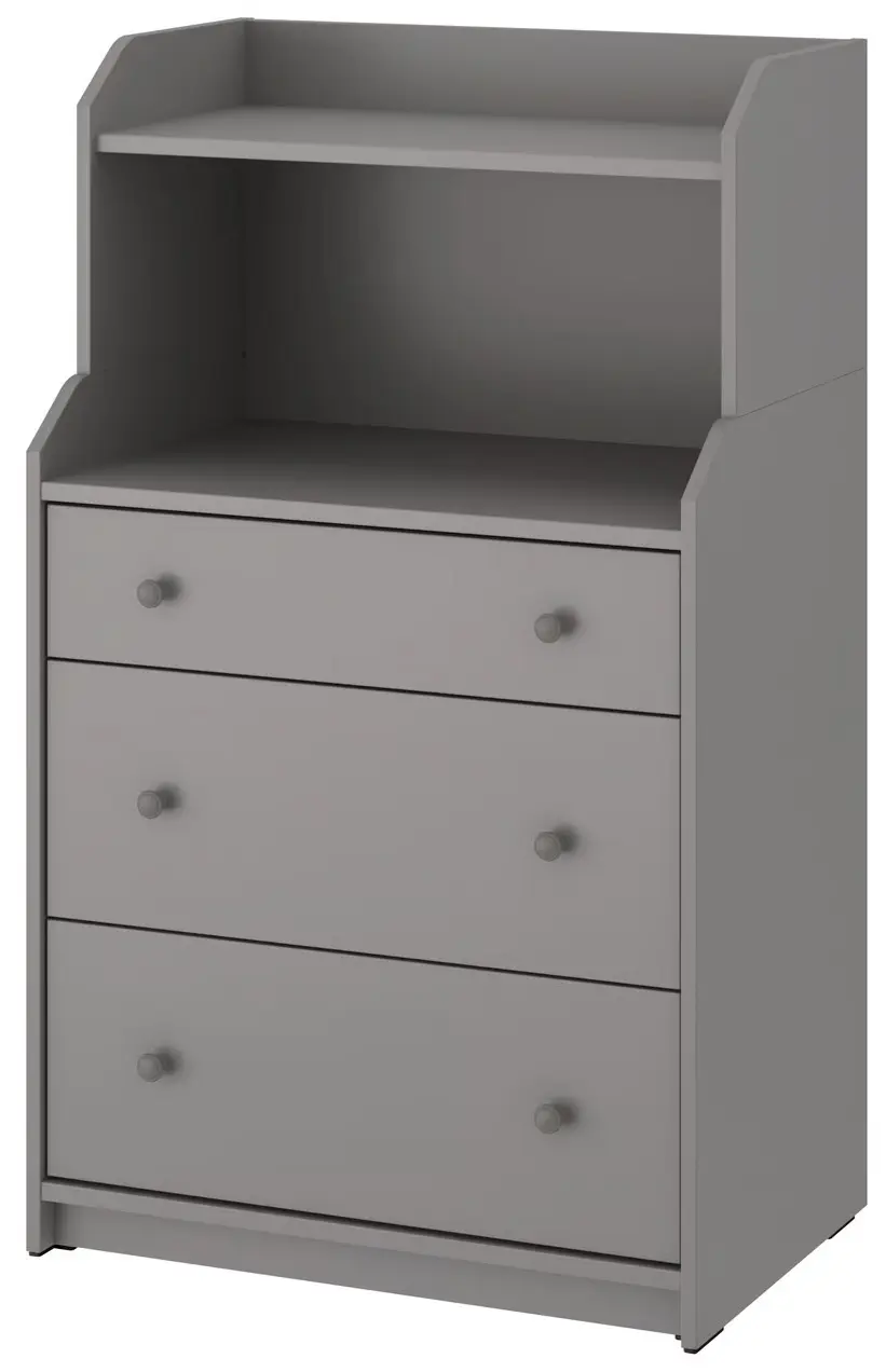 Comoda cu polita Ikea Hauga 70x46x116 (Gri) - 2