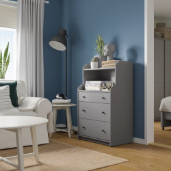 Comoda cu polita Ikea Hauga 70x46x116 (Gri)