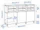 Буфет Ikea Besta 180x42x74 (Темно-серый Лаппвикен/Синдвик Темно-серый)