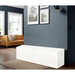 Тумба Ikea Besta/Lappviken полки/дверцы 120x42x38 (Белый)