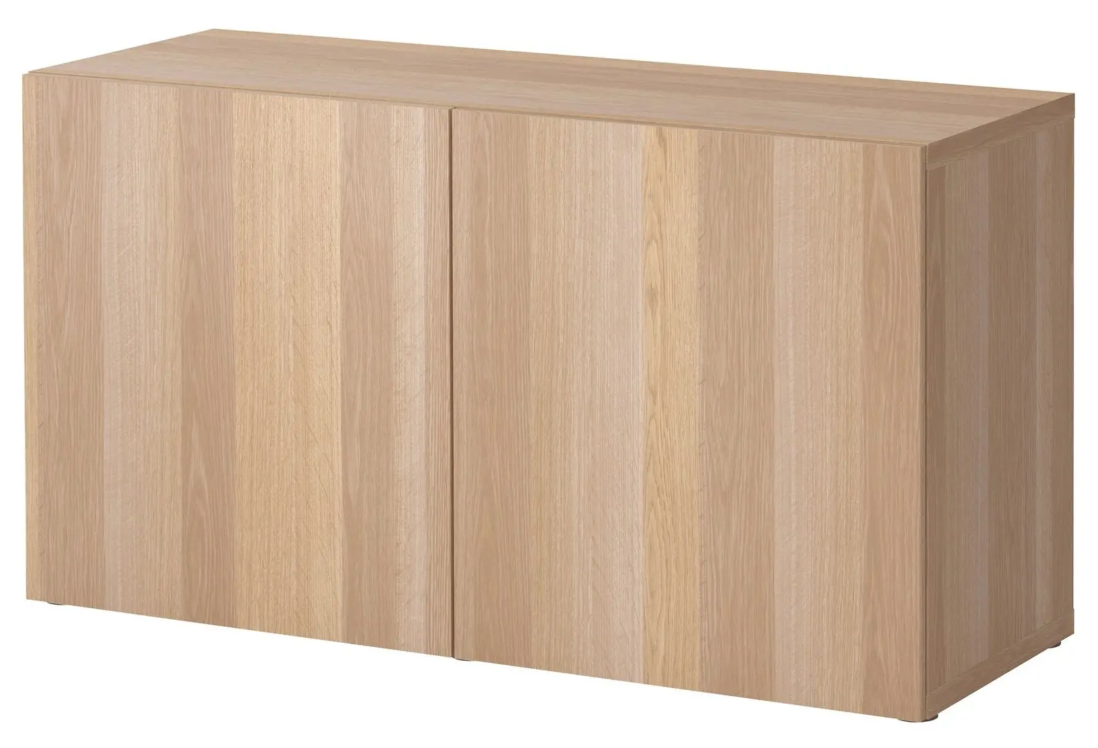 Тумба Ikea Besta дверцы 120x42x64 (Под Беленый Дуб/Лаппвикен под Беленый Дуб)