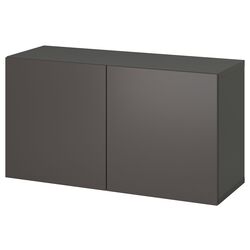 Tumba Ikea Besta usi/polite 120x42x64 (Gri Inchis/Lappviken Gri Inchis) Thumb