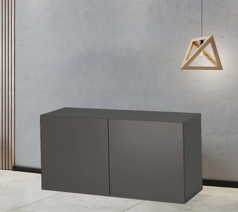 Tumba Ikea Besta usi/polite 120x42x64 (Gri Inchis/Lappviken Gri Inchis)