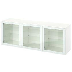 Буфет Ikea Besta дверцы/прозрачное стекло 180x42x65 (Глассвик Белый) Thumb