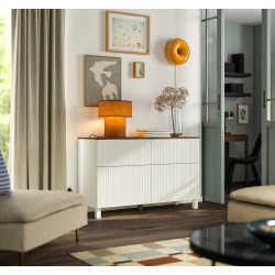 Tumba Ikea Besta/Forvaltare usi/sertare 120x42x74 (Alb/Aspect Nuc) Thumb