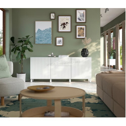 Tumba Ikea Besta/Forvaltare cu sertare 180x42x74 (Alb)