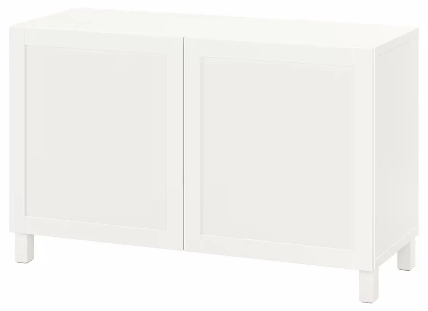 Tumba Ikea Besta/Hanviken/Stubbarp cu usi 120x42x74 (Alb)