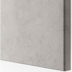 Тумба Ikea Besta/Kallviken/Stubbarp ящик с плавно-закрывающимися направляющими 120x42x74 (Белый/Имитация бетона) Thumb