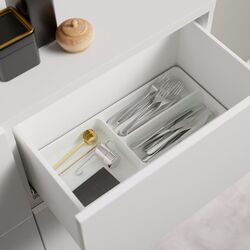 Тумба Ikea Besta/Lappviken/Stubbarp дверцы/ящики/нажимные направляющие 120x42x74 (Белый) Thumb