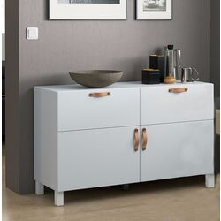 Тумба Ikea Besta/Lappviken/Stubbarp дверцы/ящики/нажимные направляющие 120x42x74 (Белый)