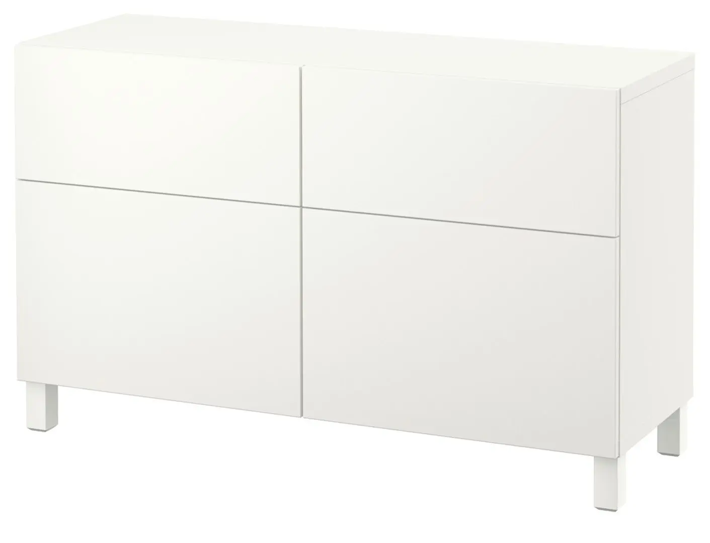 Tumba Ikea Besta/Lappviken/Stubbarp usi/sertare/sina sertar inchidere lina 120x42x74 (Alb) - 2