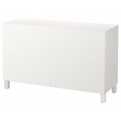 Тумба Ikea Besta/Lappviken/Stubbarp с дверцами 120x42x74 (Белый) Thumb