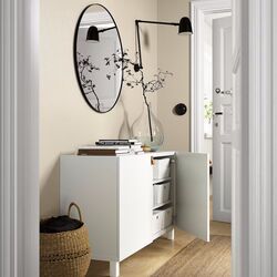 Тумба Ikea Besta/Lappviken/Stubbarp с дверцами 120x42x74 (Белый) Thumb