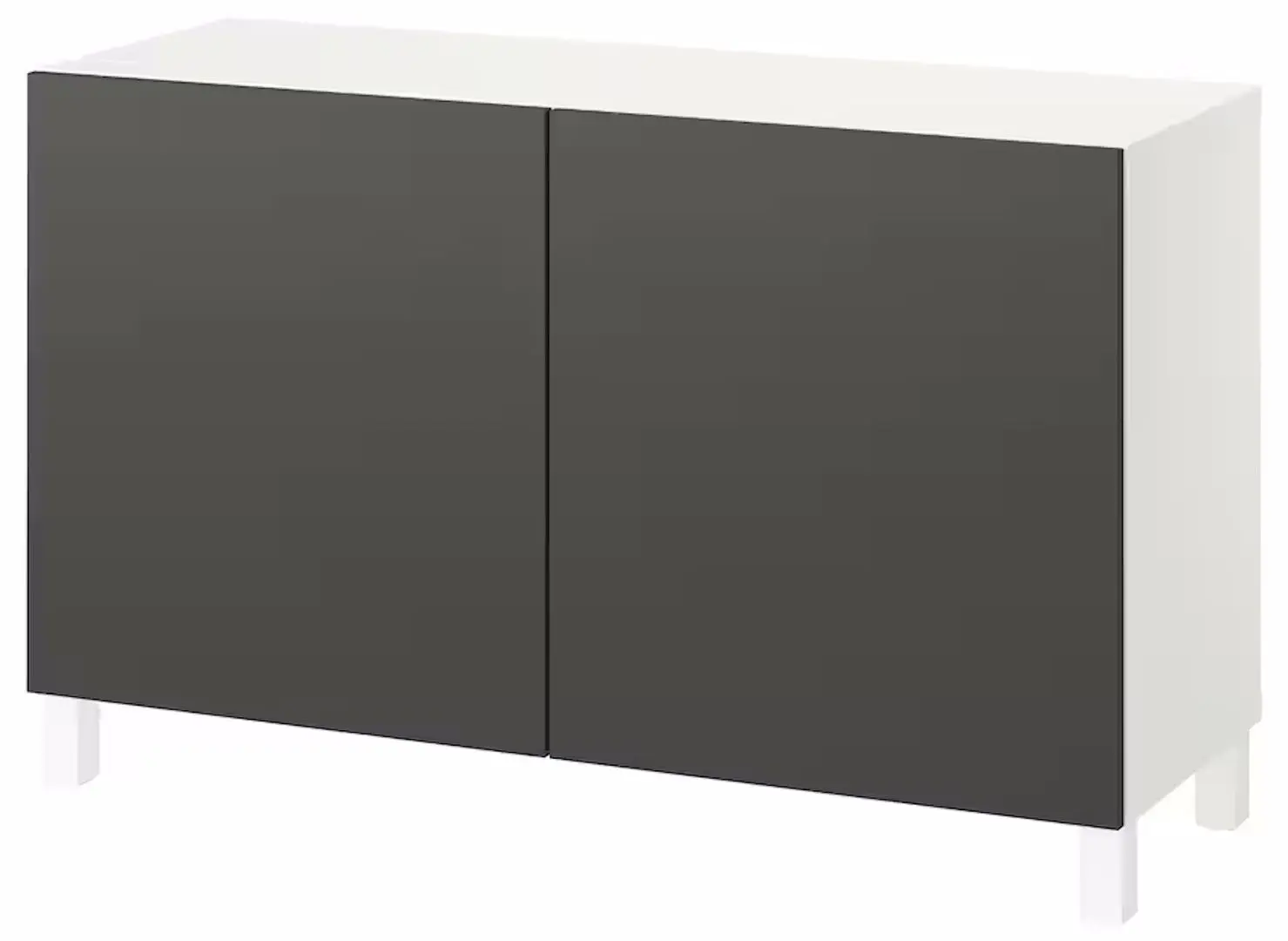 Тумба Ikea Besta/Lappviken/Stubbarp с дверцами 120x42x74 (Темно-Серый) - 2