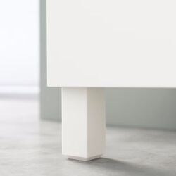 Tumba Ikea Besta/Lappviken/Stubbarp cu usi/sertare/deschidere apasare 120x42x74 (Alb/Gri Inchis) Thumb