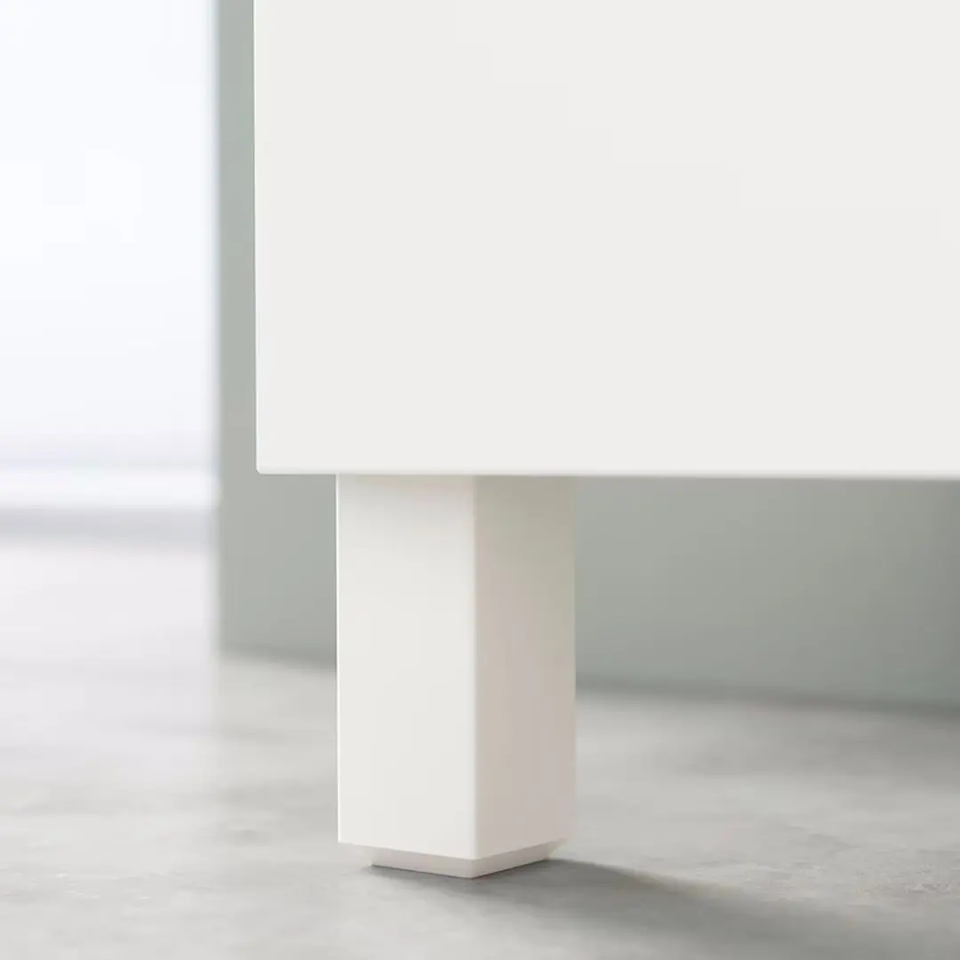Tumba Ikea Besta/Lappviken/Stubbarp cu usi/sertare/deschidere apasare 120x42x74 (Alb/Gri Inchis) - 4