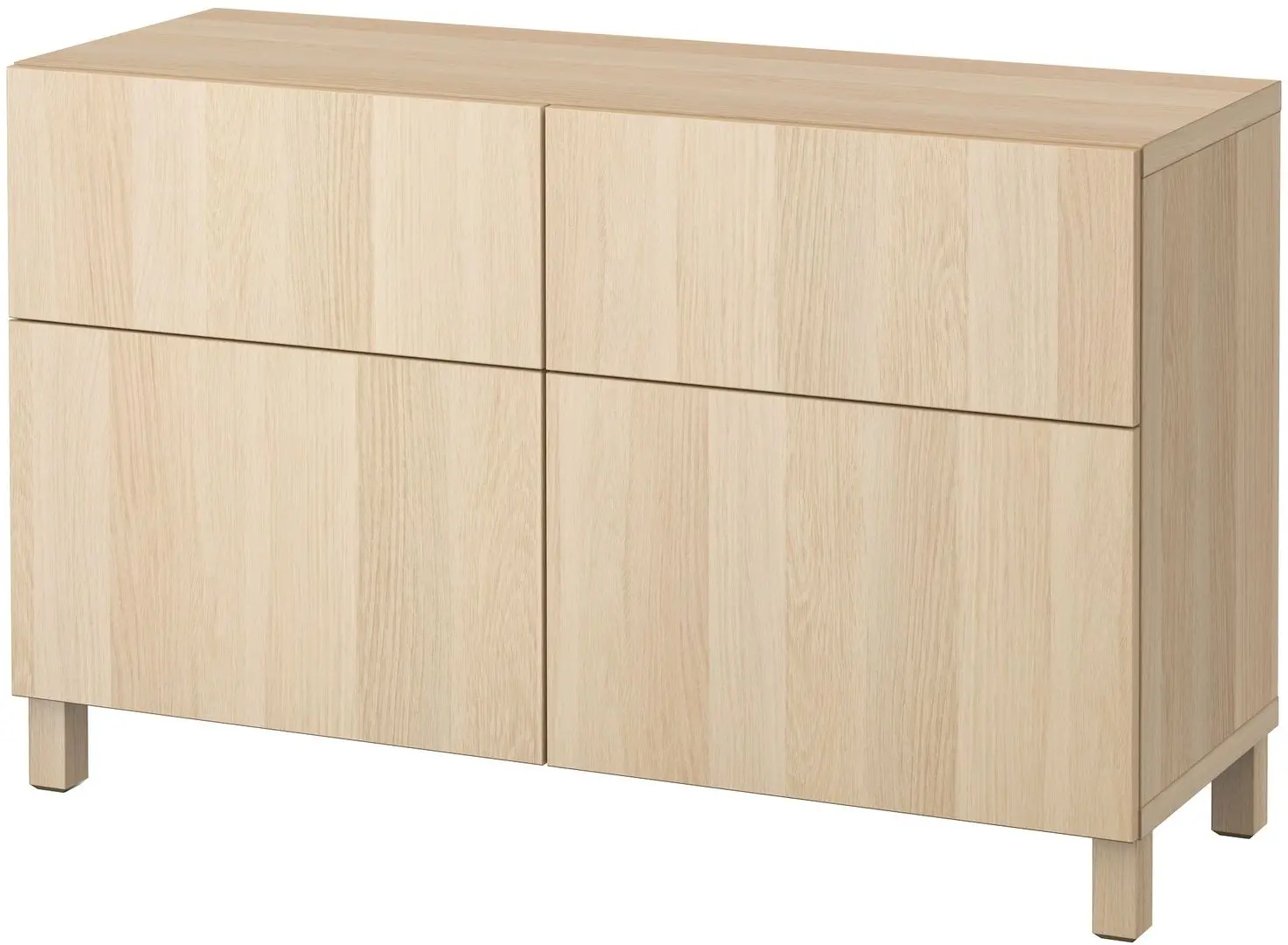 Tumba Ikea Besta/Lappviken/Stubbarp sina sertar cu inchidere lina 120x42x74 (Aspect stejar antichizat) - 2