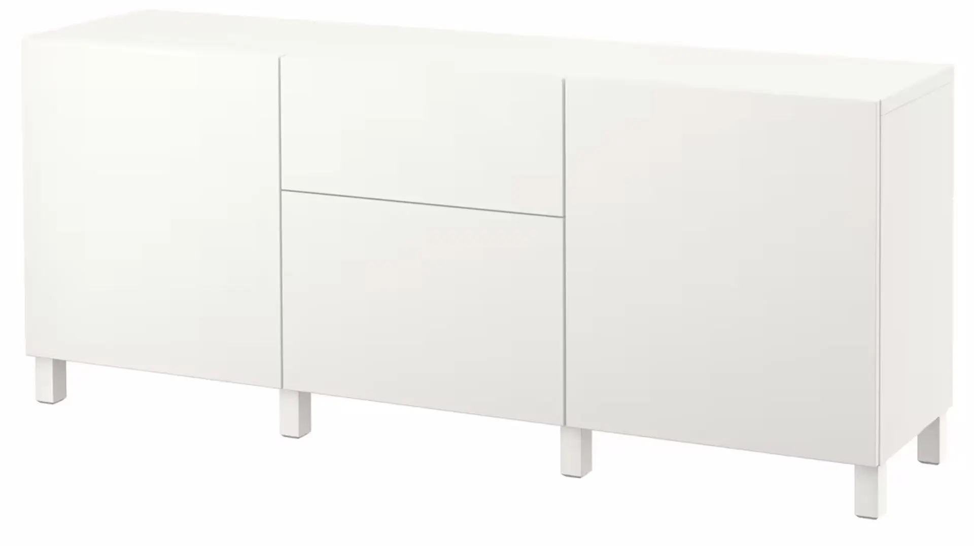 Tumba Ikea Besta/Lappviken/Stubbarp sertare/deschidere apasare 180x42x74 (Alb) - 2