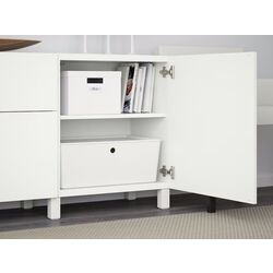 Tumba Ikea Besta/Lappviken/Stubbarp sertare/deschidere apasare 180x42x74 (Alb) Thumb