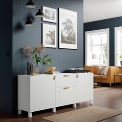 Tumba Ikea Besta/Lappviken/Stubbarp sertare/sina sertar inchidere lina 180x42x74 (Alb)
