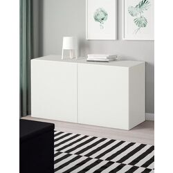 Tumba Ikea Besta/Laxviken polite/usi 120x42x64 (Bej)