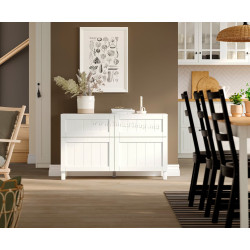 Тумба Ikea Besta/Pipmakare дверцы/ящики 120x42x74 (Белый)