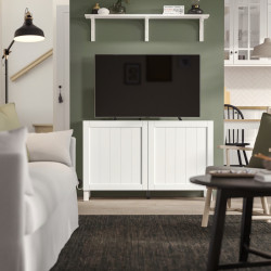 Tumba Ikea Besta/Pipmakare cu usi 120x42x74 (Alb) Thumb