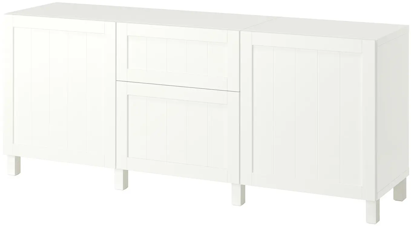 Тумба Ikea Besta/Pipmakare с ящиками 180x42x74 (Белый) - 2
