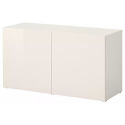 Tumba Ikea Besta/Selsviken polite/usi 120x42x64 (Lucios/Alb) Thumb