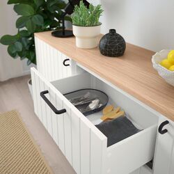 Tumba Ikea Besta/Sutterviken/Kabbarp sertare/sina sertar inchidere lina 180x42x76 (Alb) Thumb