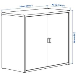 Tumba Ikea Bror 76x40x66 (Negru) Thumb