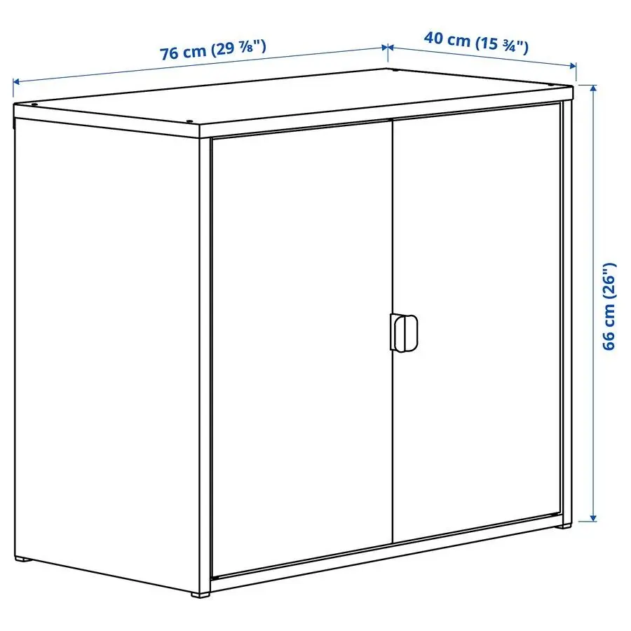 Tumba Ikea Bror 76x40x66 (Negru)