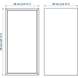 Tumba Ikea Eket cu usa 70x35x80 (Aspect Nuc/Negru) Thumb