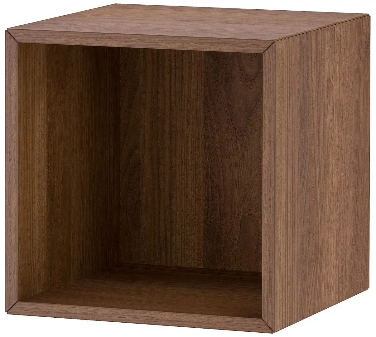 Tumba Ikea Eket cu picioare 70x35x72 (Alb/Aspect nuc/Galben deschis)