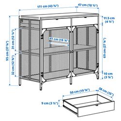 Tumba Ikea Fjallbo (Negru) Thumb