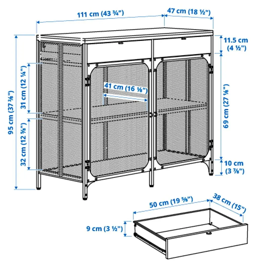 Tumba Ikea Fjallbo (Negru)