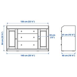 Tumba Ikea Hauga 140x84 (Alb) Thumb
