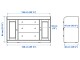 Тумба Ikea Hauga 140x84 (Белый)