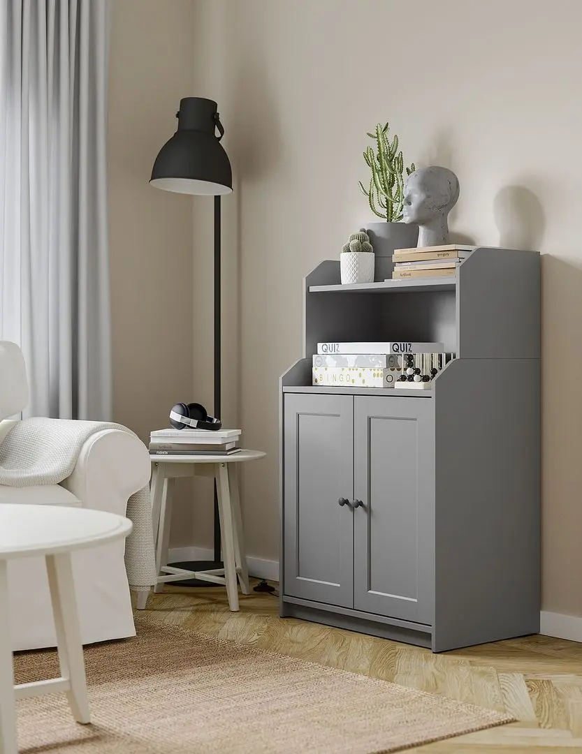 Tumba Ikea Hauga 2 uşi 70x116 (Gri)