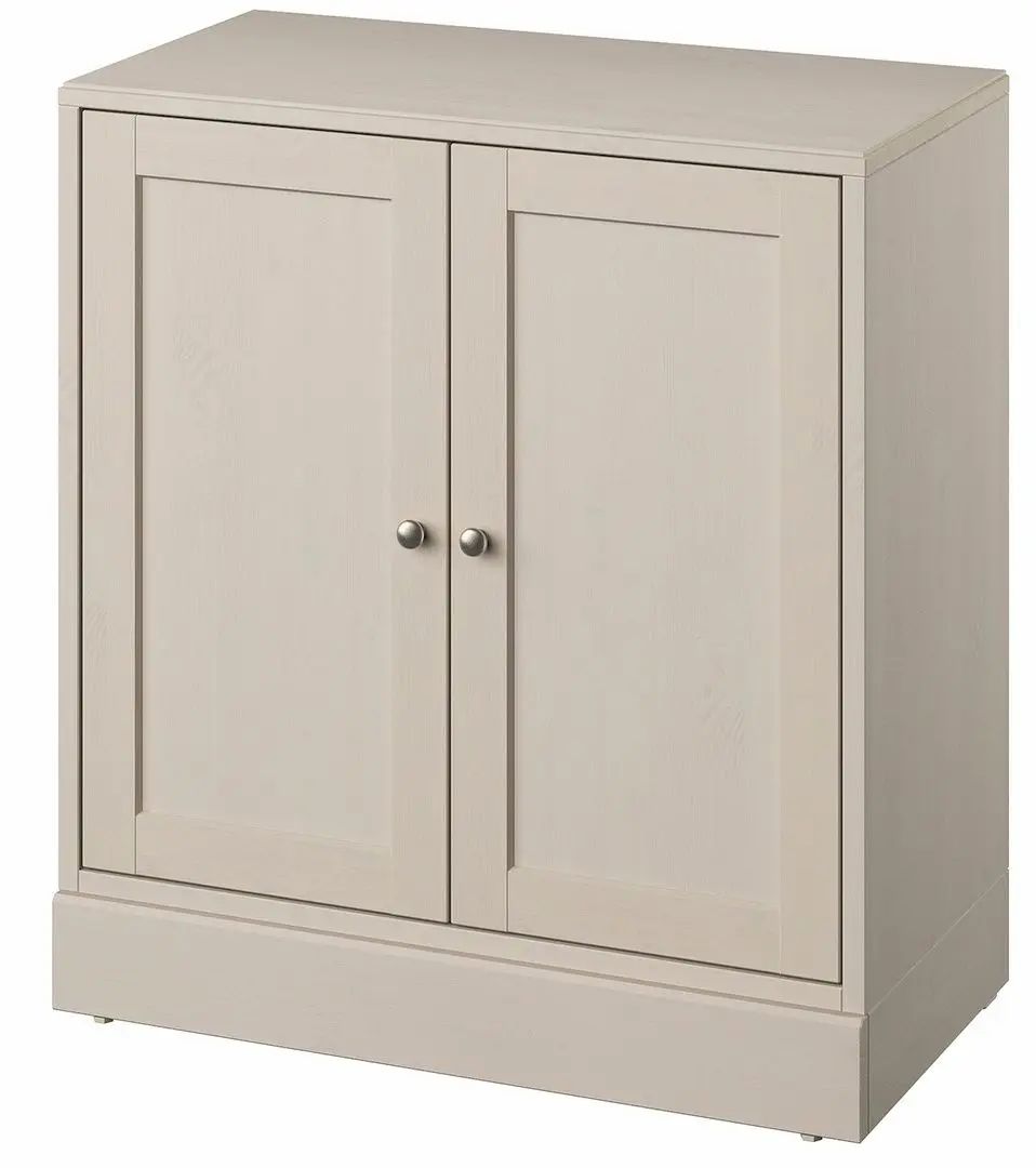 Tumba Ikea Havsta cu plinta 81x47x89 (Gri-Bej)