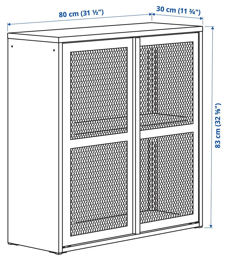 Tumba Ikea Ivar 80x83 (Gri-Verde)