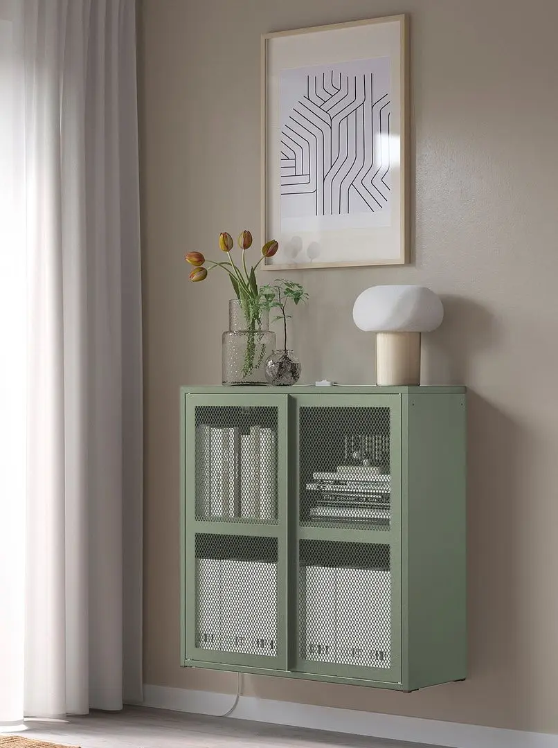 Tumba Ikea Ivar 80x83 (Gri-Verde)