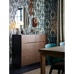 Tumba Ikea Klackenas 120x97 (Negru/Maro) Thumb