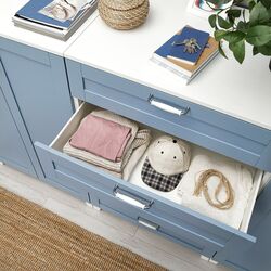 Tumba Ikea Platsa/Sannidal 240x57x133 (Alb/Albastru) Thumb